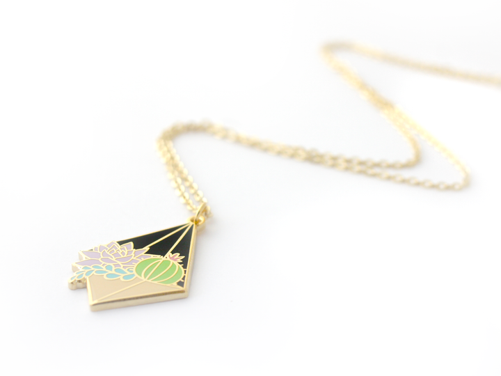 Night Terrarium Necklace - Oh Plesiosaur