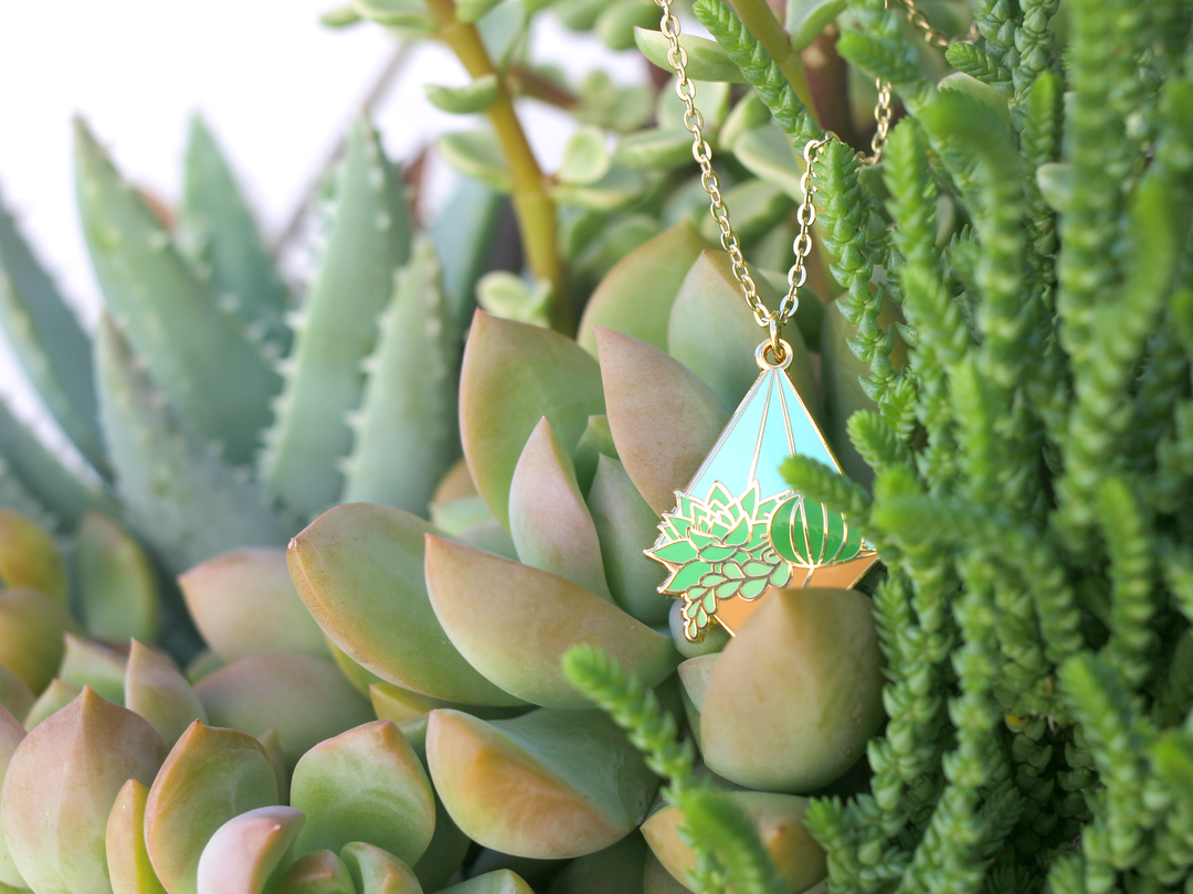 Day Terrarium Necklace - Oh Plesiosaur