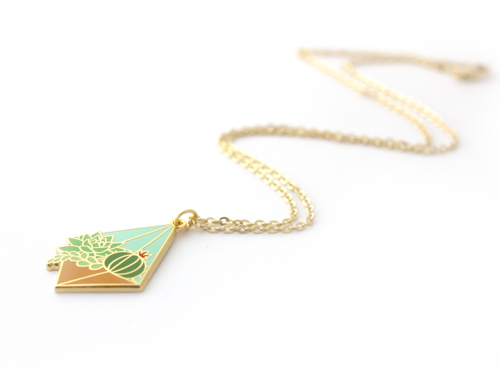 Day Terrarium Necklace - Oh Plesiosaur