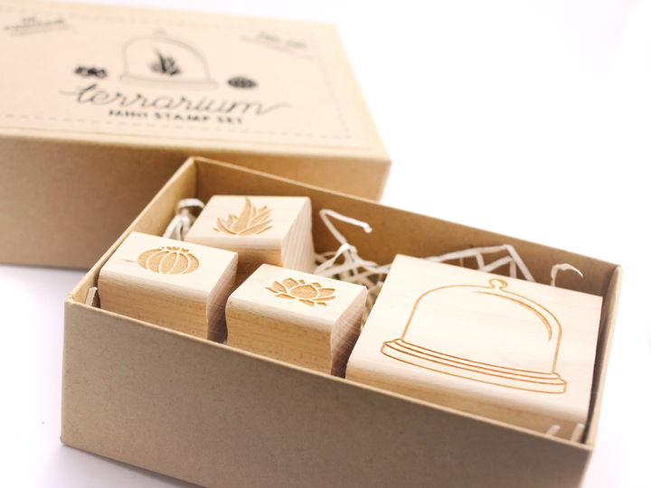 Succulent Terrarium Stamp Set - Oh Plesiosaur