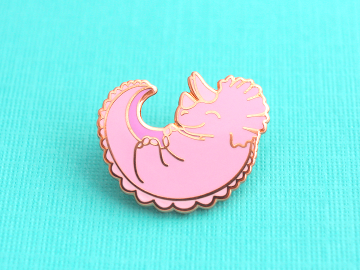 Triceratops Pin - Oh Plesiosaur
