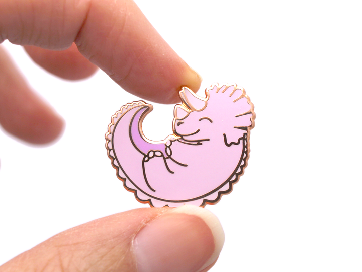 Triceratops Pin - Oh Plesiosaur
