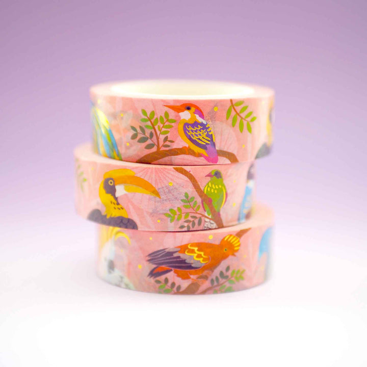Tropical Bird Washi Tape (1 roll)