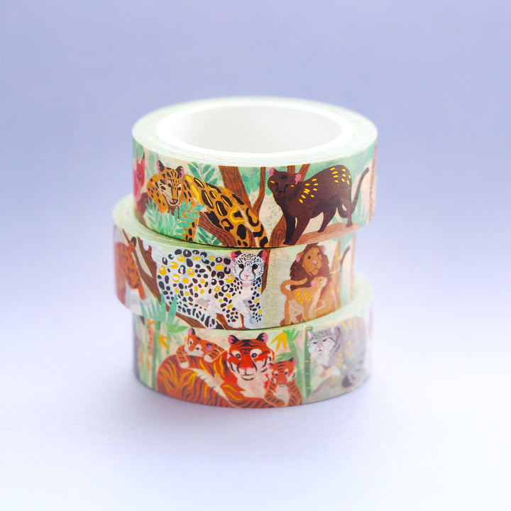 Wild Cat Washi Tape (1 roll)