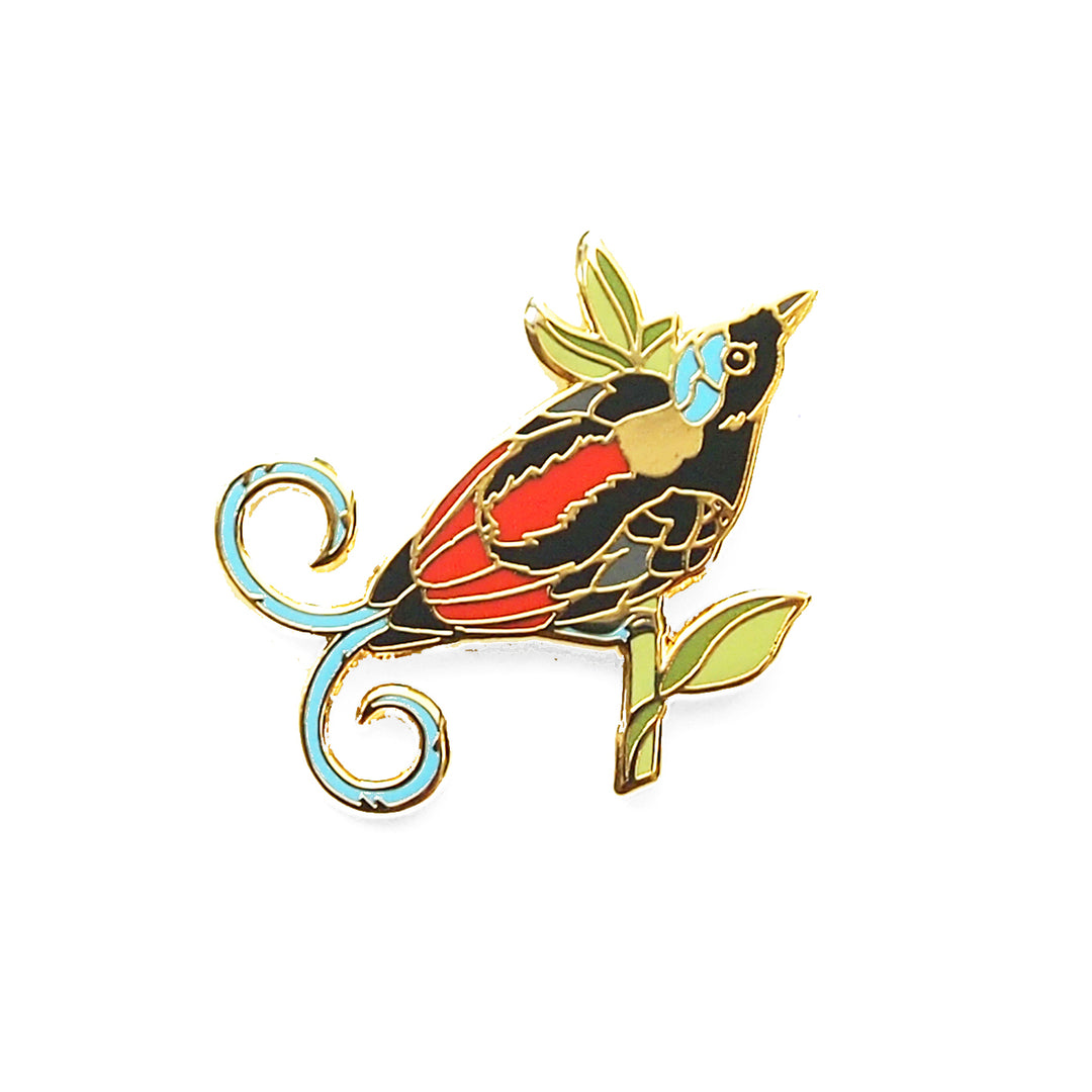 Wilson's Bird-of-Paradise Pin - Oh Plesiosaur