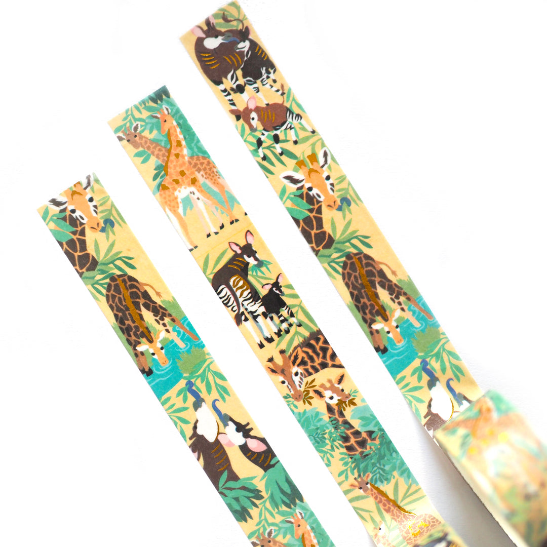 Giraffe & Okapi Washi Tape (1 roll)