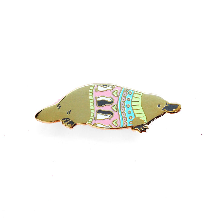 Sweater Platypus Pin - Oh Plesiosaur