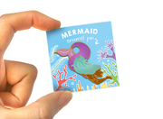 Purple Mermaid Pin - Oh Plesiosaur