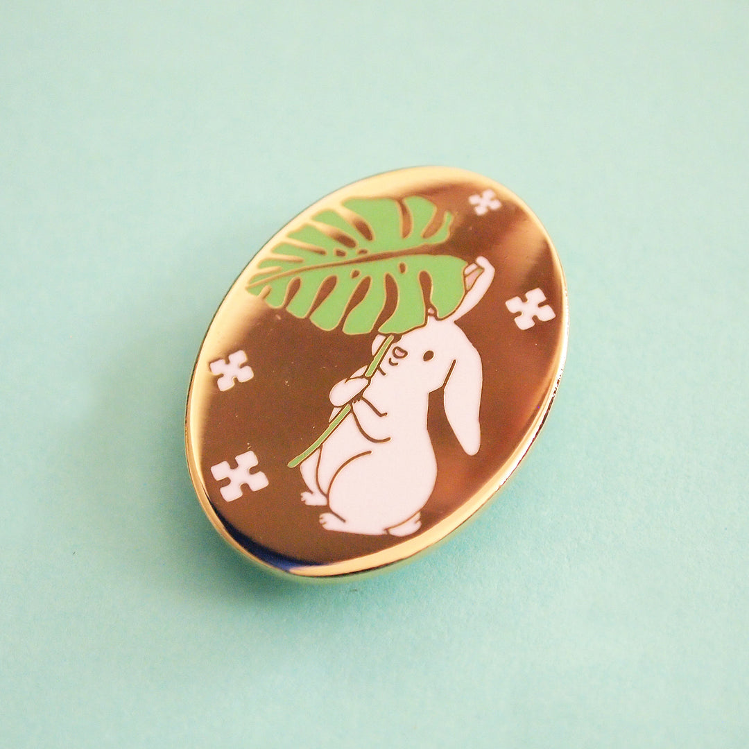 Leaf Bunny Pin - Oh Plesiosaur