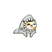 Shark Cat Pin - Oh Plesiosaur