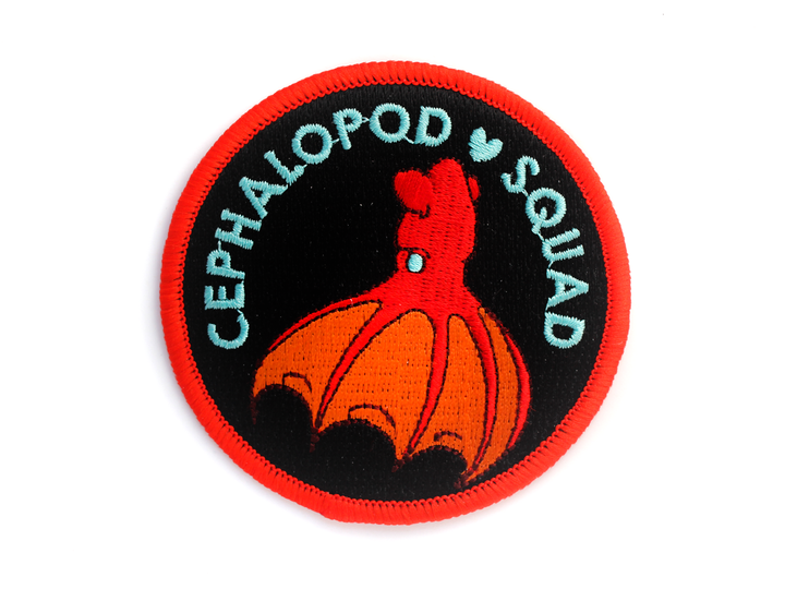 Cephalopod Squad Patch - Vampire Squid - Oh Plesiosaur