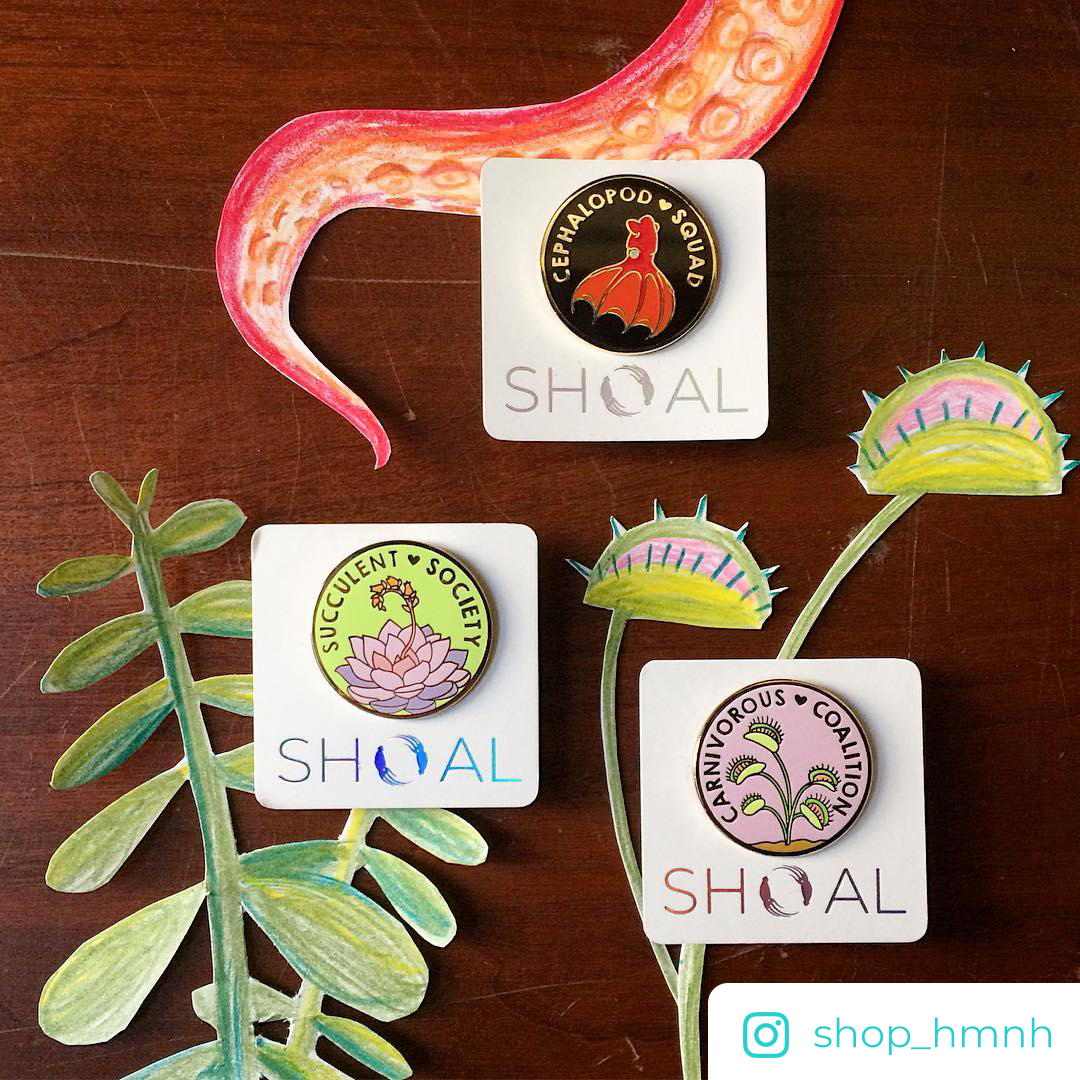 Succulent Society Pin - Oh Plesiosaur