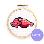 Cuttlefish Cross Stitch Pattern - Oh Plesiosaur