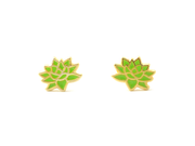 Green Succulent Earrings - Oh Plesiosaur