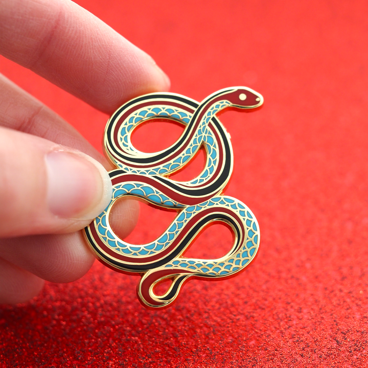 San Francisco Garter Snake Pin - Oh Plesiosaur