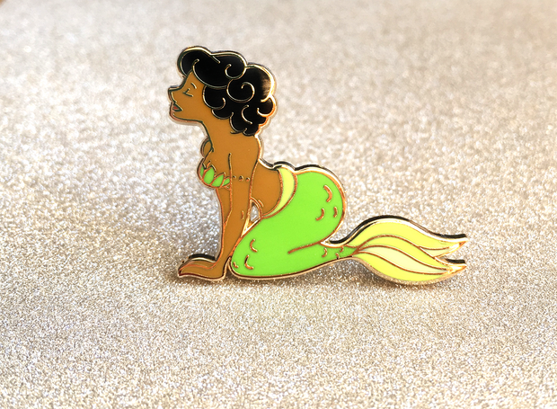 Green Mermaid Pin - Oh Plesiosaur