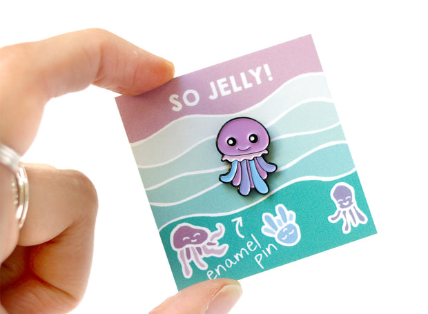 Jellyfish Enamel Pin - Oh Plesiosaur