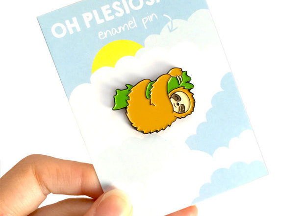 Sloth Pin - Oh Plesiosaur