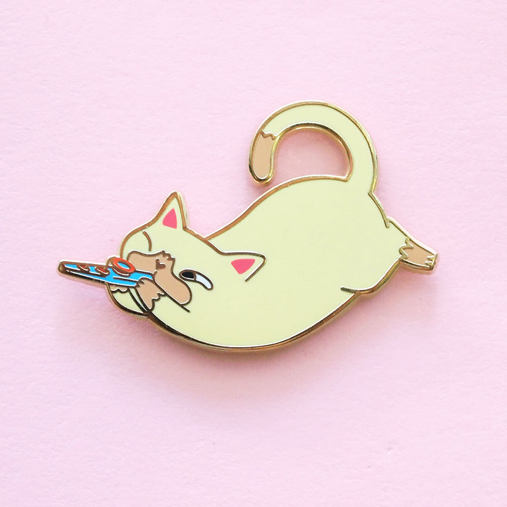 Kazoo Cat Pin - Oh Plesiosaur