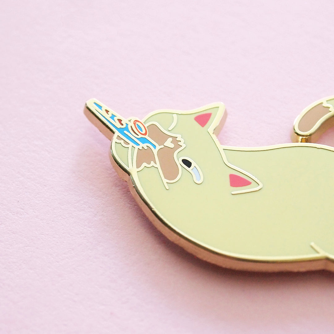 Kazoo Cat Pin - Oh Plesiosaur