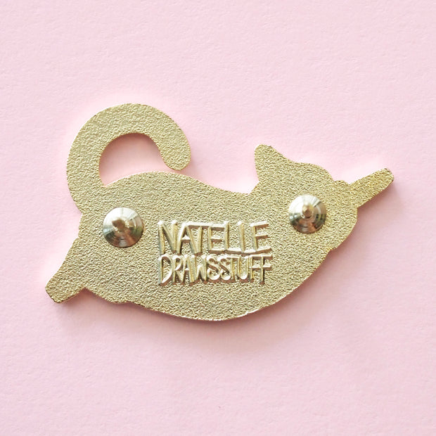Kazoo Cat Pin - Oh Plesiosaur
