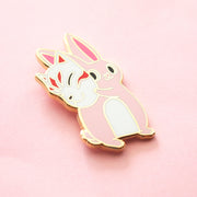 Kitsune Bunny Pin - Oh Plesiosaur