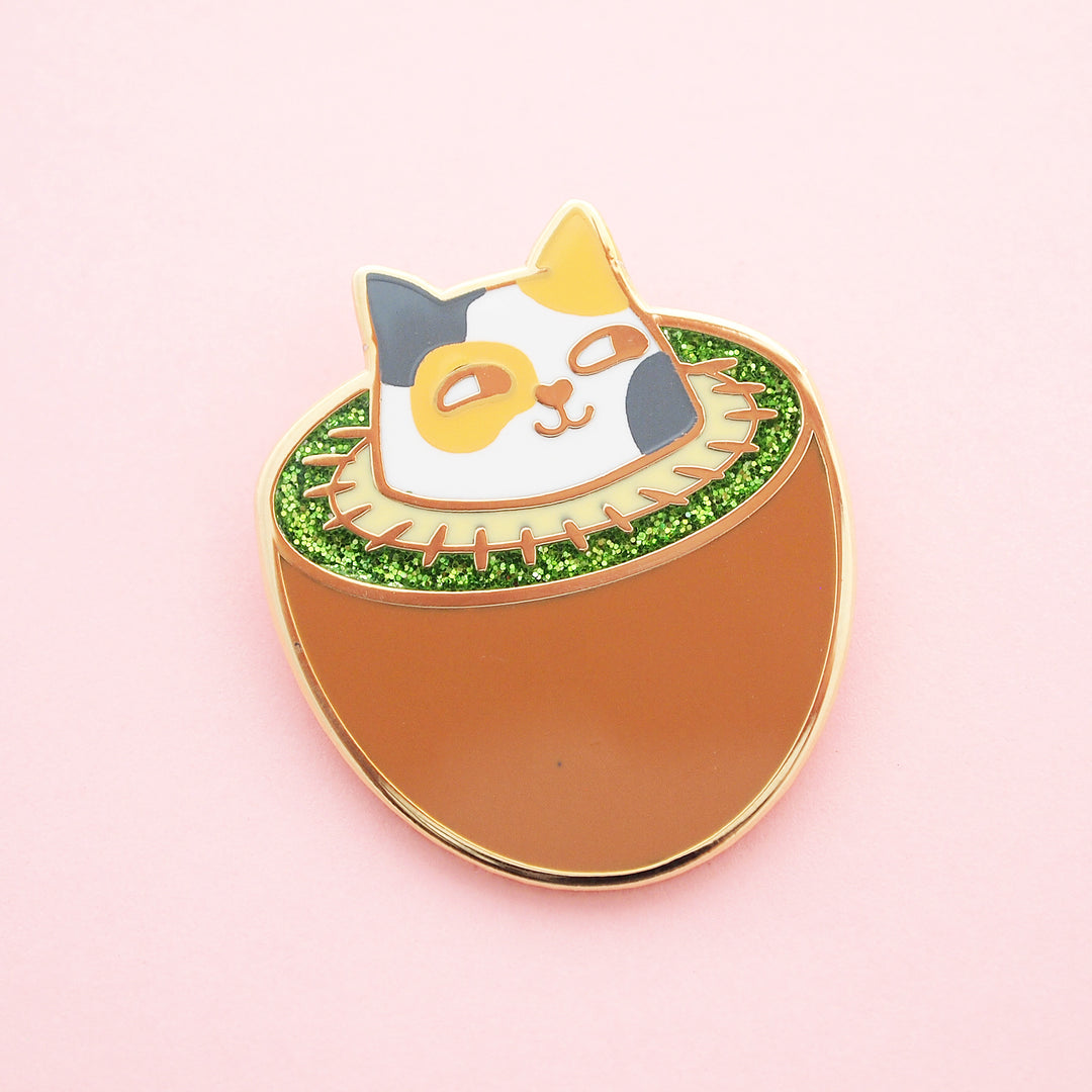 Kiwi Cat Pin - Oh Plesiosaur