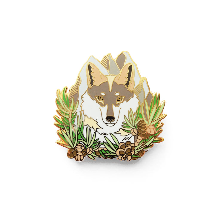 Mexican Wolf (Lobo) Pin - Oh Plesiosaur