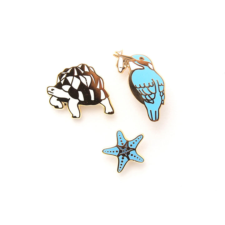 Earth Sea Sky Mini Pin Set - Oh Plesiosaur