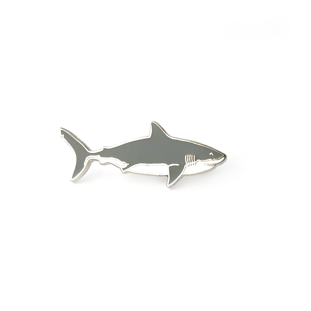 Mini Megalodon Shark Pin - Oh Plesiosaur