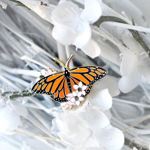 Monarch Butterfly Pin - Oh Plesiosaur
