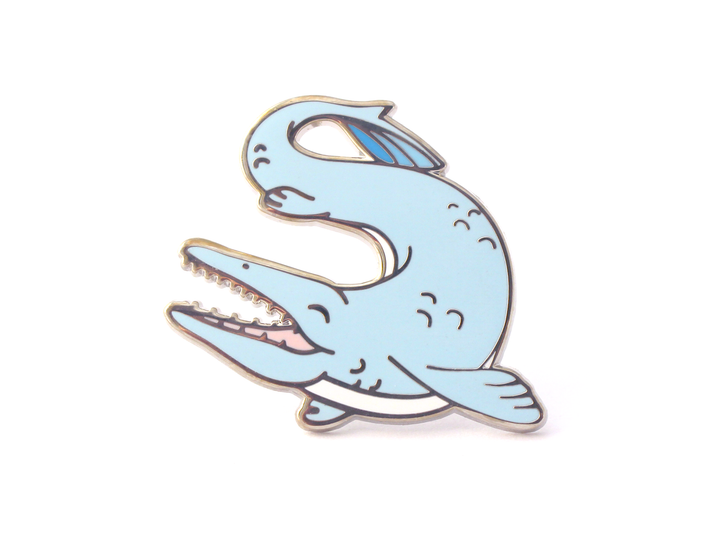 Mosasaur Pin - Oh Plesiosaur