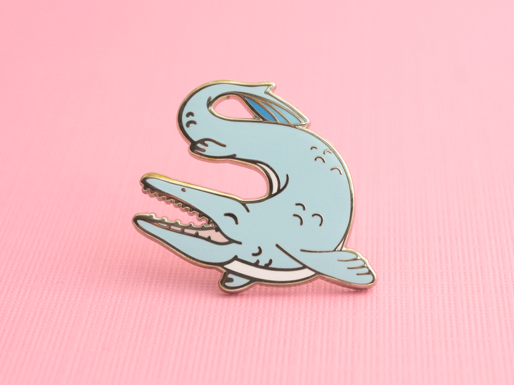 Mosasaur Pin - Oh Plesiosaur