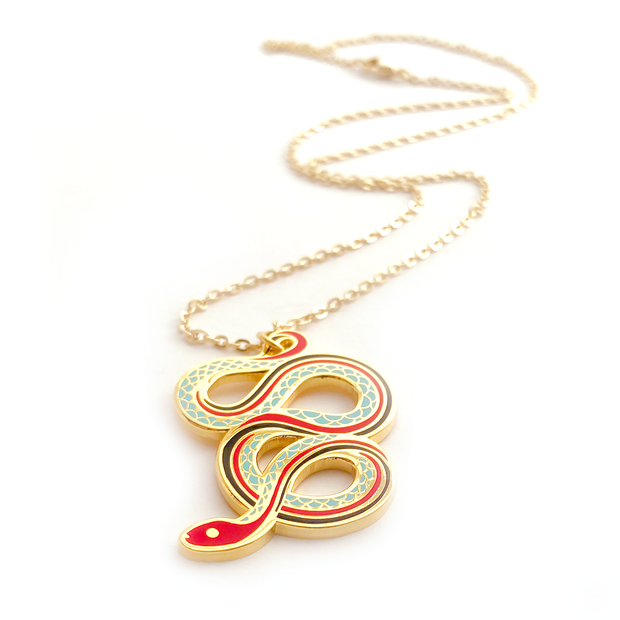 San Francisco Garter Snake Necklace - Oh Plesiosaur