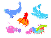 Ocean Sticker Pack - Oh Plesiosaur