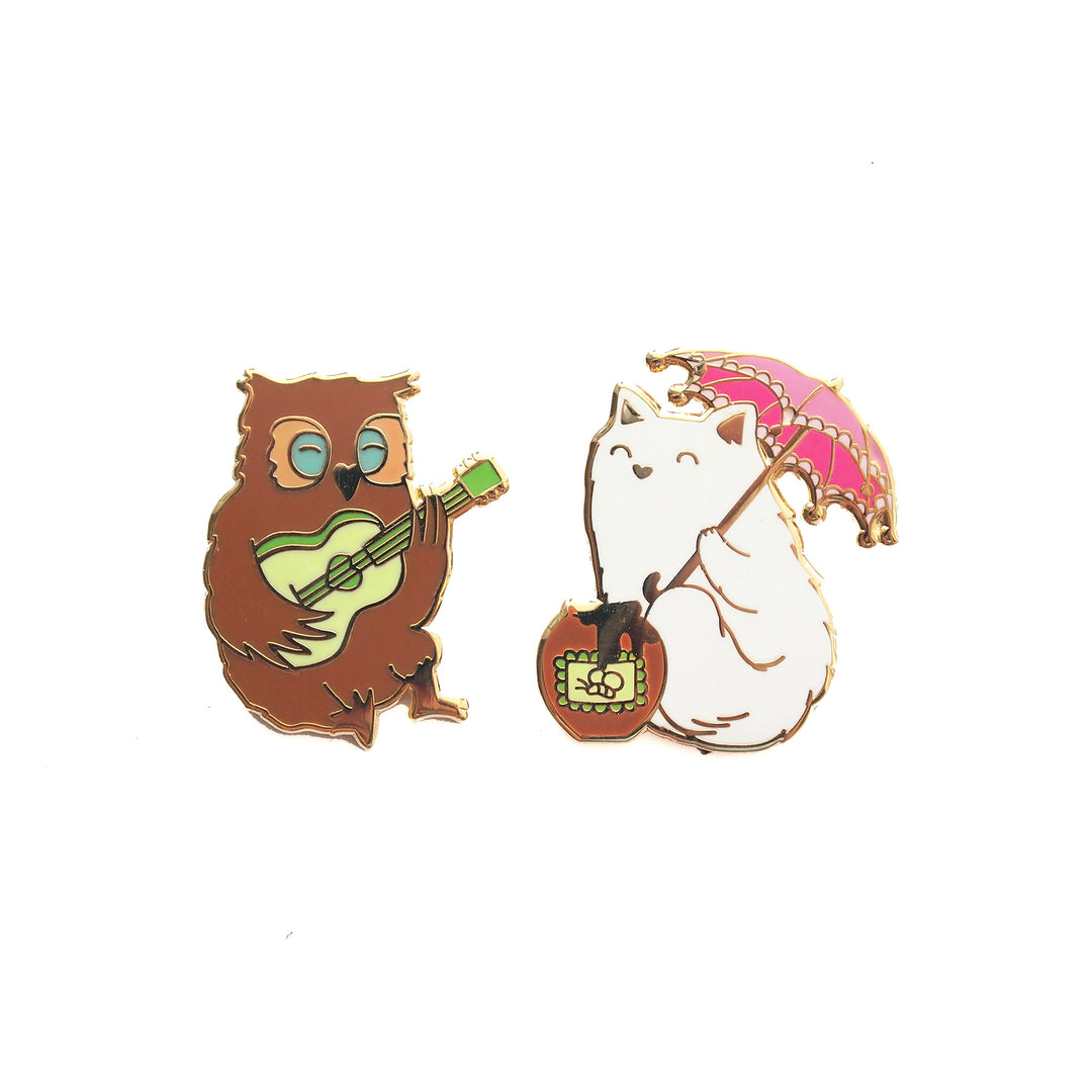 The Owl and The Pussy-cat Pin Set - Oh Plesiosaur