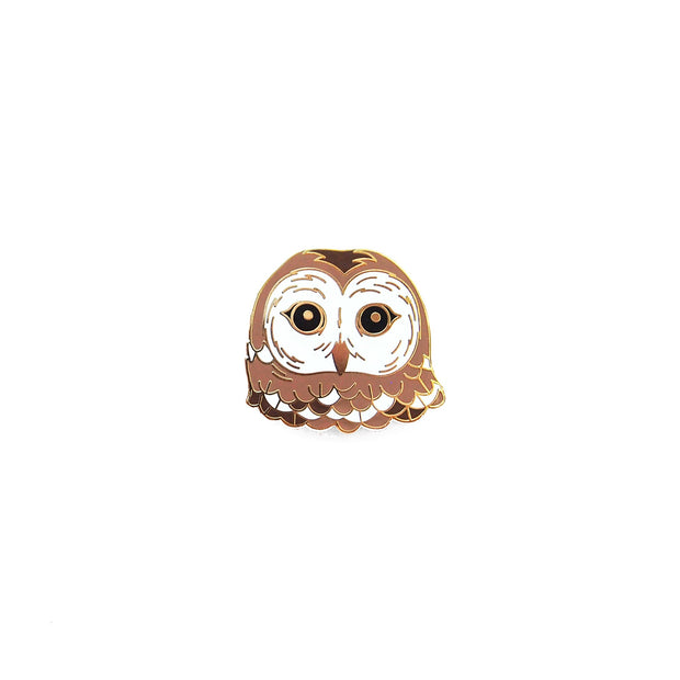 Barred Owl Head Pin - Oh Plesiosaur