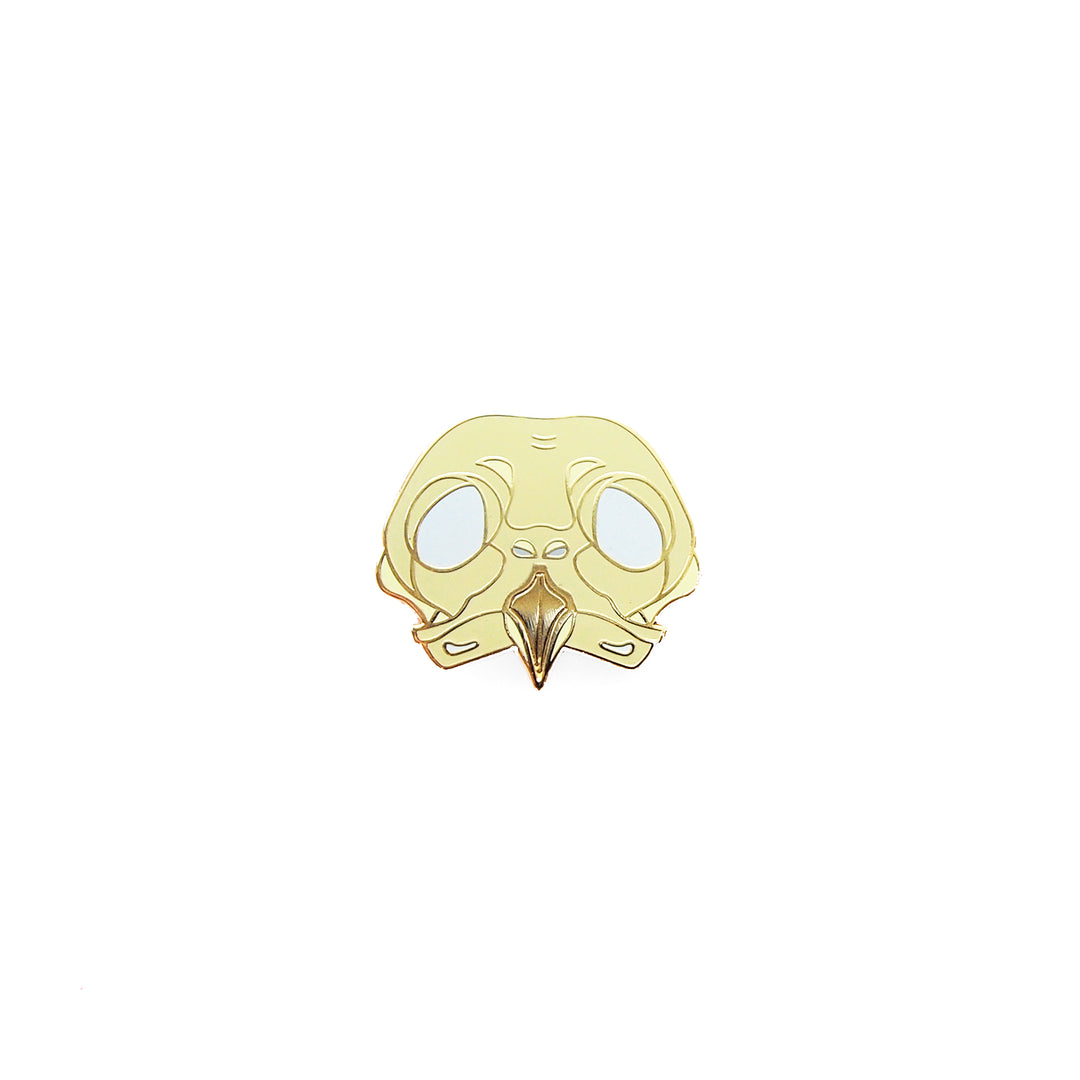 Barred Owl Skull Pin - Oh Plesiosaur