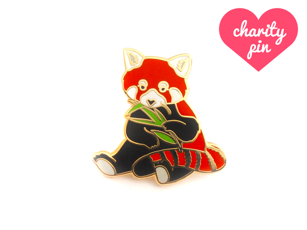 Red Panda Pin - Oh Plesiosaur