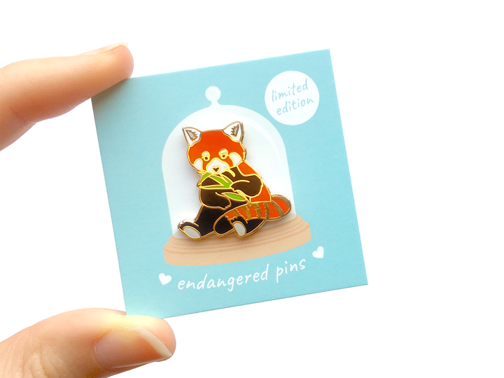 Red Panda Pin - Oh Plesiosaur