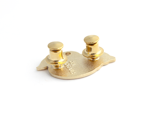 Gold Locking Pin Backs (Set of 4) - Oh Plesiosaur
