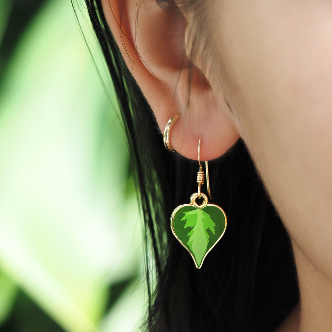 philodendron earrings Philodendron Brasil Earrings – Shoal
