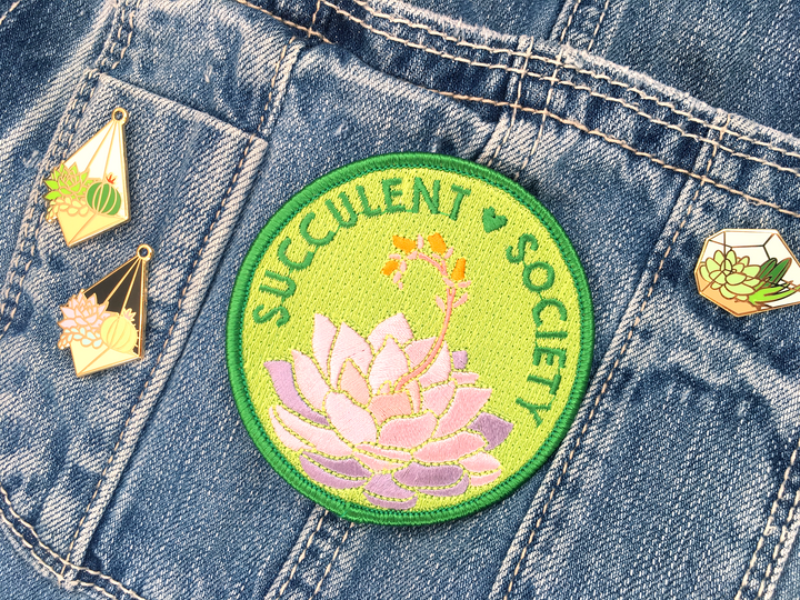 Succulent Society Patch - Oh Plesiosaur