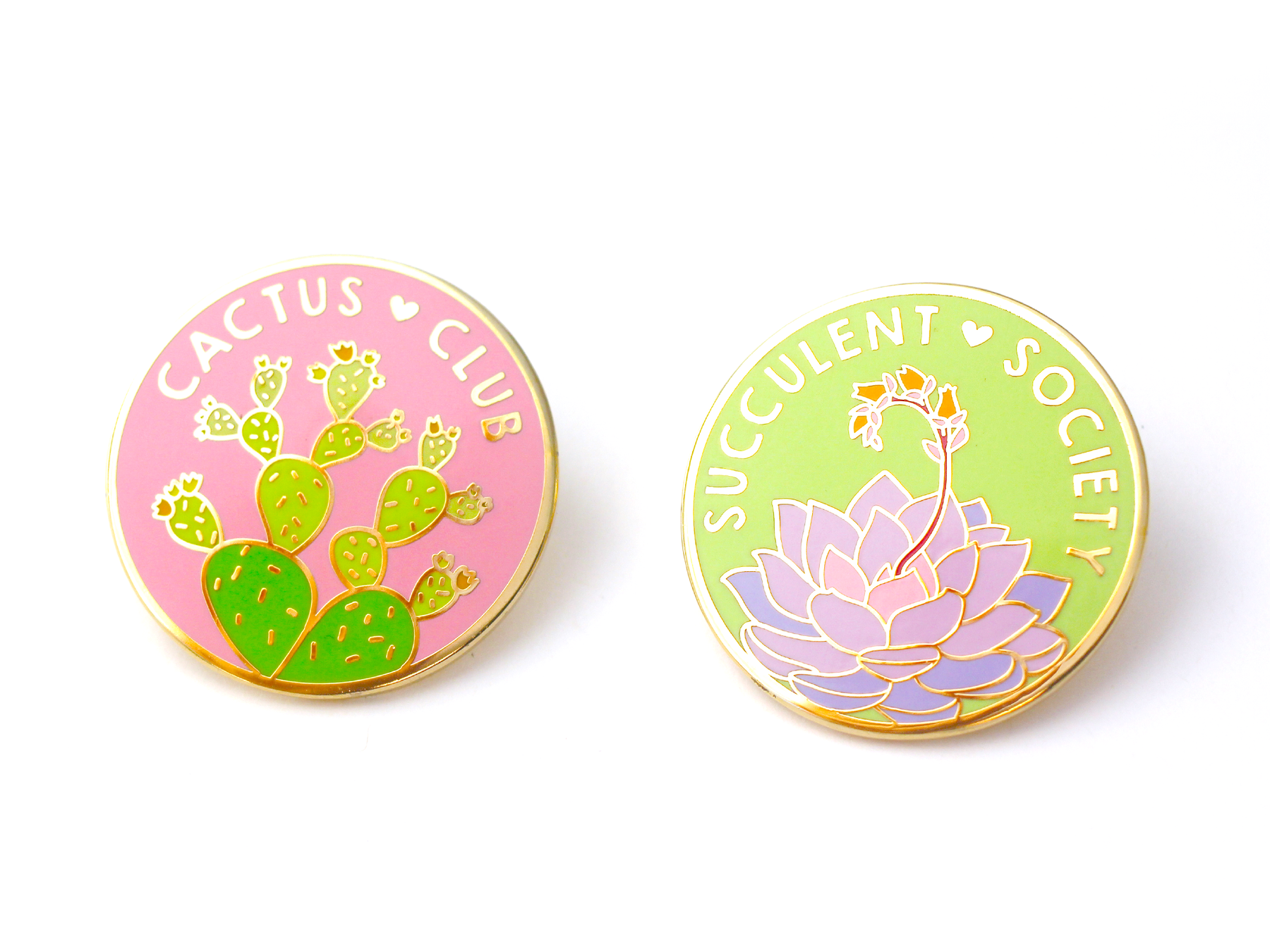 succulent lapel pin Cactus Club Pin