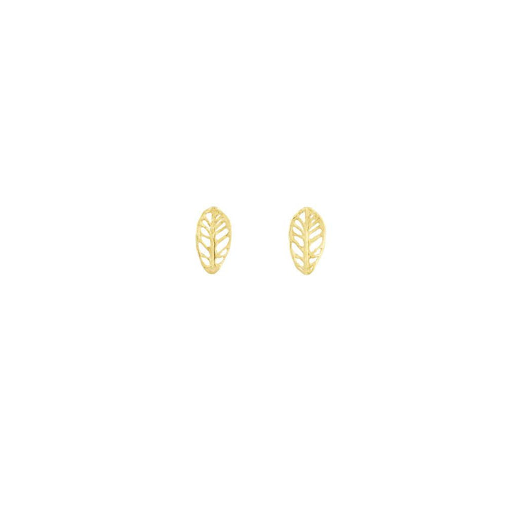 Gold Plumeria Studs