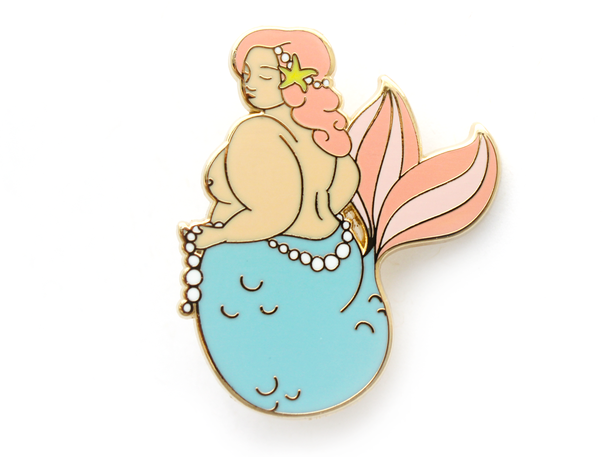Blue Body Positive Mermaid Pin – Shoal