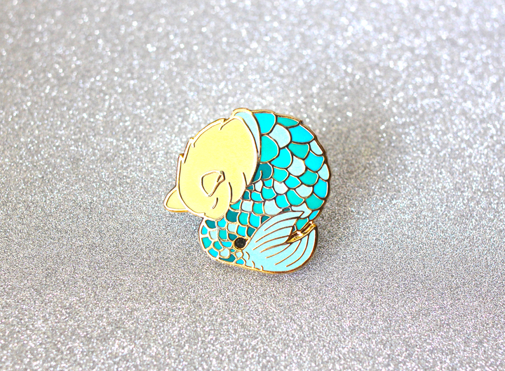 Purrmaid Pin - Oh Plesiosaur