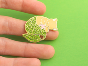 Green Glitter Purrmaid Pin - Oh Plesiosaur