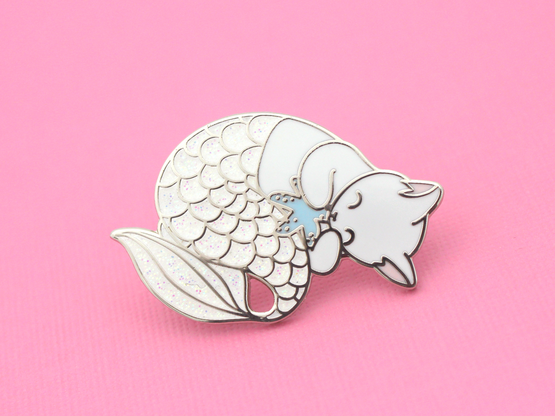 Winter Purrmaid Pin - Oh Plesiosaur