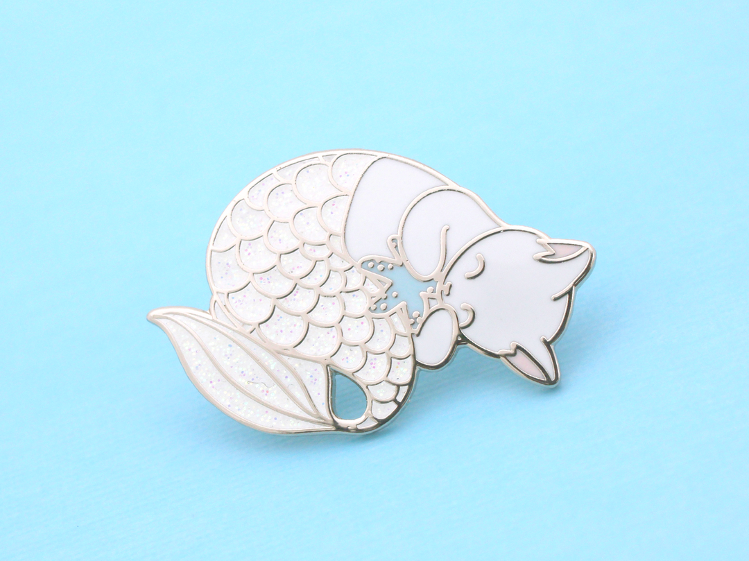 Winter Purrmaid Pin - Oh Plesiosaur